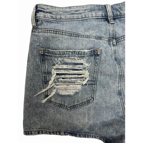 LADIES AMERICAN EAGLE COMFORT STRETCH WAISTBAND DISTRESSSED JEAN SHORTS SIZE 6 - Picture 15 of 15